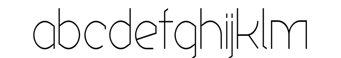 Ekela UltraLight Condensed Font LOWERCASE