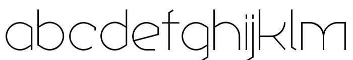 Ekela UltraLight Font LOWERCASE