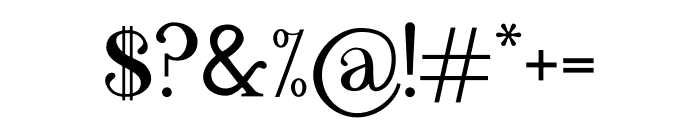 El Capistrano Serif Regular Font OTHER CHARS