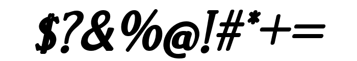 El Katana Alt Bold Italic Font OTHER CHARS
