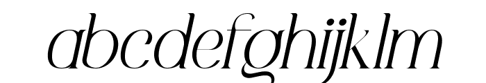 El Katana Alt Light Italic Font LOWERCASE