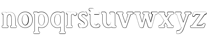 El Katana Bold Outline Font LOWERCASE