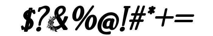 El Katana Flo Bold Italic Font OTHER CHARS