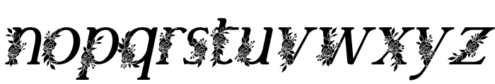 El Katana Flo Medium Italic Font LOWERCASE