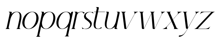 El Katana Light Italic Font LOWERCASE