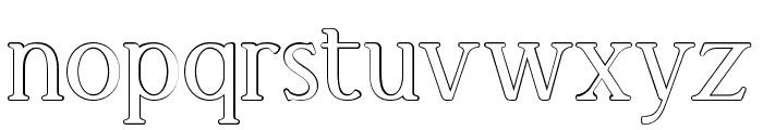 El Katana Medium Outline Font LOWERCASE