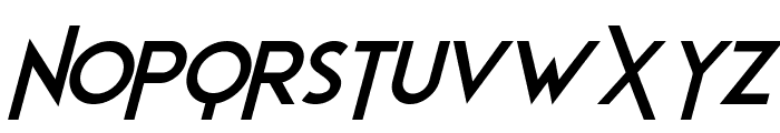 Elastic Stretch Italic Font LOWERCASE