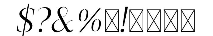 Elayne-Regular Italic Font OTHER CHARS