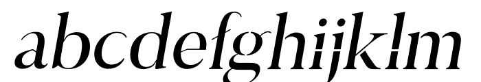 Elayne-Regular Italic Font LOWERCASE