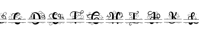 Eldeweis Monogram Font LOWERCASE