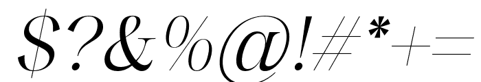 Eleanor-Italic Font OTHER CHARS