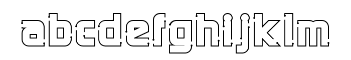 ElectroWaveLight Font LOWERCASE