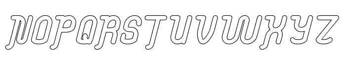 Electronic-Hollow Font UPPERCASE