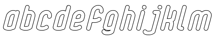 Electronic-Hollow Font LOWERCASE