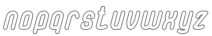 Electronic-Hollow Font LOWERCASE