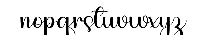Elegance Calligraphy Font LOWERCASE