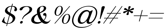 Elegance Pearl Italic Font OTHER CHARS