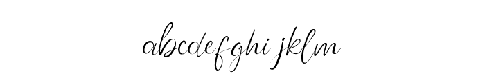 Elegance Signature Script Font LOWERCASE