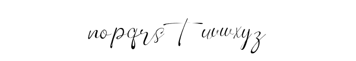Elegance Signature Script Font LOWERCASE