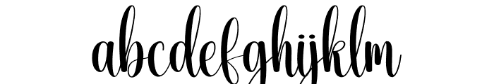 Elegant Calligraphy Font LOWERCASE