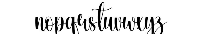 Elegant Calligraphy Font LOWERCASE