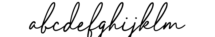 Elegant Lady Font LOWERCASE