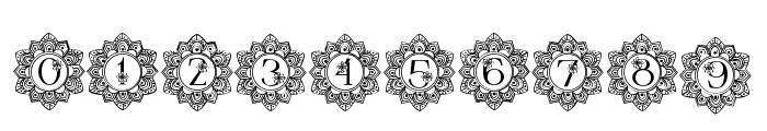 Elegant Mandala Monogram Font Font OTHER CHARS
