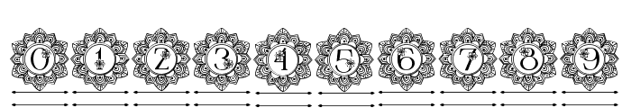 Elegant Mandala Monogram Line F Font OTHER CHARS