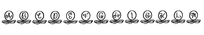 Elegant Monogram Font LOWERCASE