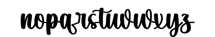 Elegant Santa Font LOWERCASE