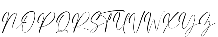Elegant Signature Font UPPERCASE