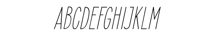 ElegantSans-LightItalic Font UPPERCASE