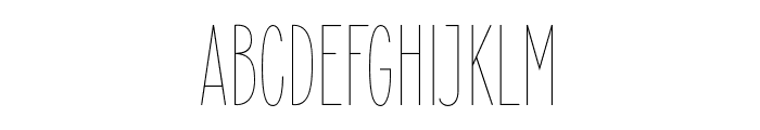 ElegantSans-Thin Font UPPERCASE