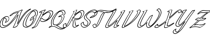 Elegantnightoutline Font UPPERCASE