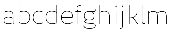 ElenSans-Thin Font LOWERCASE