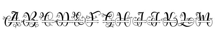 Elennia monogram Font UPPERCASE