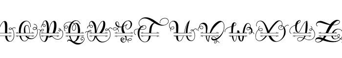 Elennia monogram Font UPPERCASE