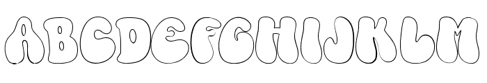 Eleven Planet Outline Font LOWERCASE