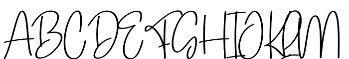 Eliana Signature Font UPPERCASE