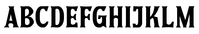 Eligated-Bold Font LOWERCASE
