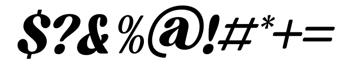 Elinga Italic Font OTHER CHARS