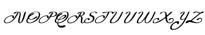 Elisha Script Font UPPERCASE