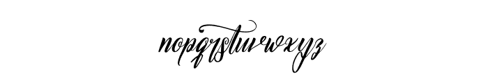 Elishanty Samantha Font LOWERCASE