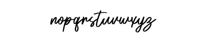 Elissa Signature Font LOWERCASE