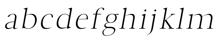 Elizea Light-italic Font LOWERCASE