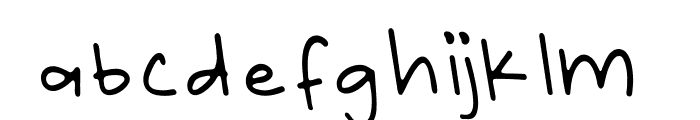 Ella's Notes Style  Font LOWERCASE