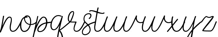 Ellicha Script Regular Font LOWERCASE