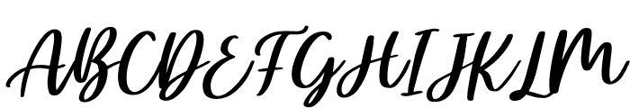 Ellisha Italic Font UPPERCASE