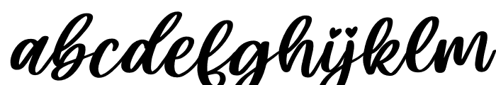 Ellisha Italic Font LOWERCASE