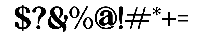 Elmaris Regular Font OTHER CHARS